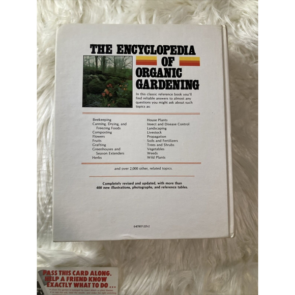 1978 The Encyclopedia of Organic Gardening Hard Cover Book With Rare Order Card! - Picture 4 of 11